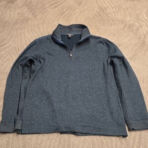 Van Heusen Men's Blue Zip-Up Sweater